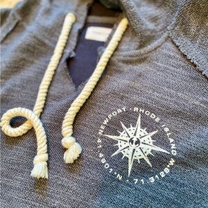 Gray/Navy Vineyard Crew Newport Hoodie